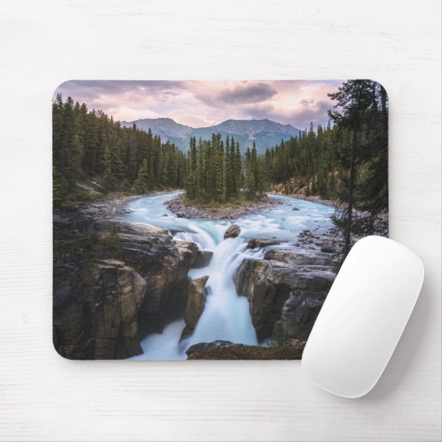 Waterfalls | Jasper National Park, Canada Mouse Pad (With Mouse)