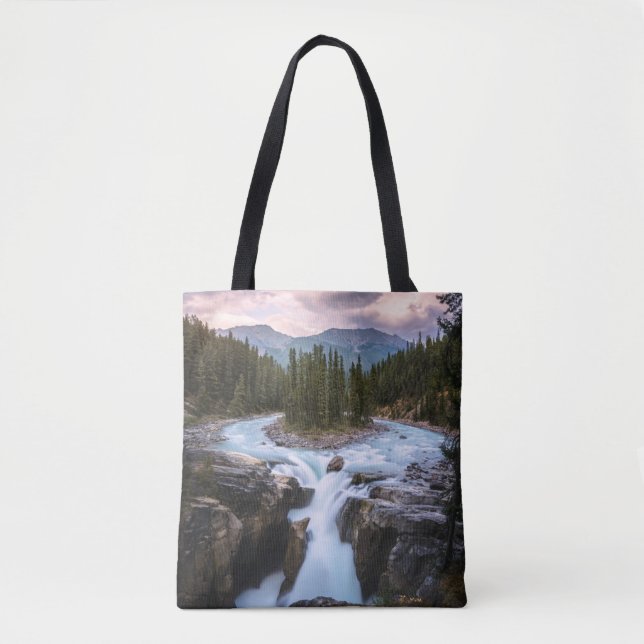 Waterfalls | Jasper National Park, Canada Tote Bag (Front)