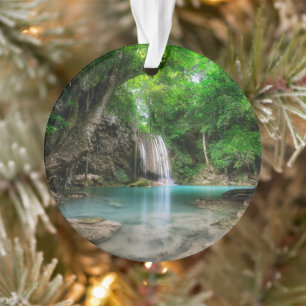 Waterfalls Kanchanaburi, Thailand Ornament
