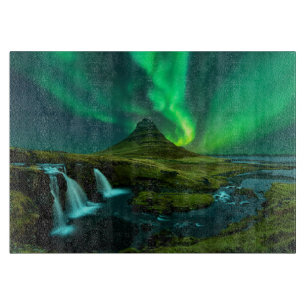 Waterfalls   Kirkjufellfoss Waterfall, Iceland Cutting Board