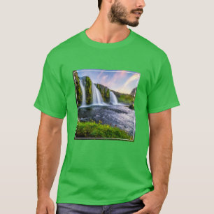 Waterfalls   Kirkjufellsfoss, Iceland T-Shirt