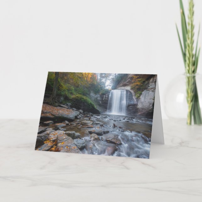 Waterfalls | Looking Glass Waterfalls Card (Front)
