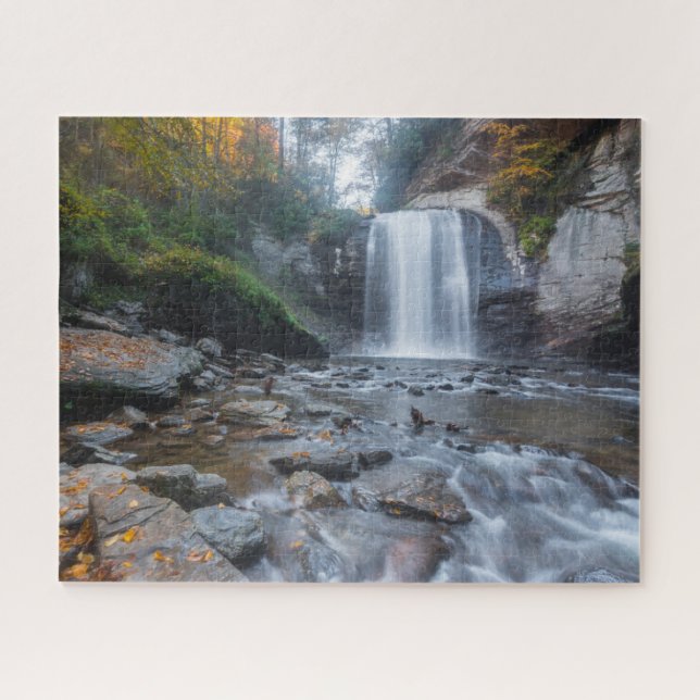 Waterfalls | Looking Glass Waterfalls Jigsaw Puzzle (Horizontal)