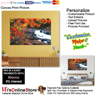 Waterfalls Nature Relax Home Office Picture 16 Canvas Print