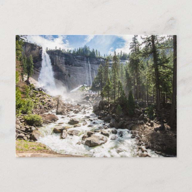 Waterfalls | Nevada Fall, Yosemite, CA Postcard (Front)