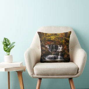 Waterfalls   New England Connecticut Throw Pillow