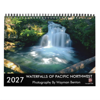 WATERFALLS OF PACIFIC NORTHWEST 2027 Calendar