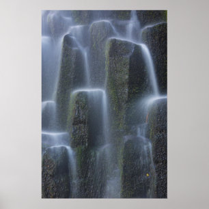 Waterfalls Over Basalt Columns Poster