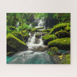 Waterfalls   Phu Tub Berk Mountain, Thailand Jigsaw Puzzle
