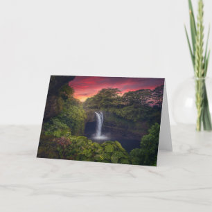 Waterfalls   Rainbow Falls, Hilo, Hawaii Card