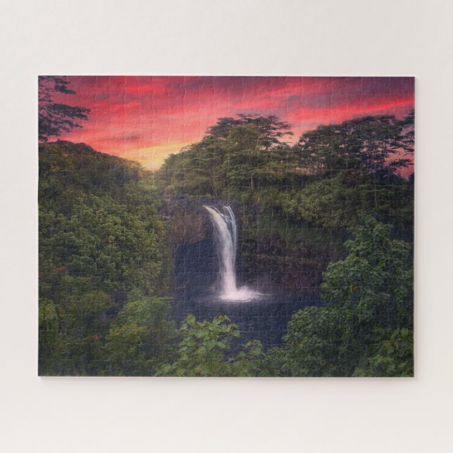Waterfalls | Rainbow Falls, Hilo, Hawaii Jigsaw Puzzle (Horizontal)