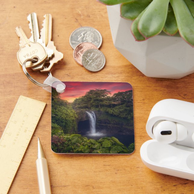 Waterfalls | Rainbow Falls, Hilo, Hawaii Keychain (Desk)