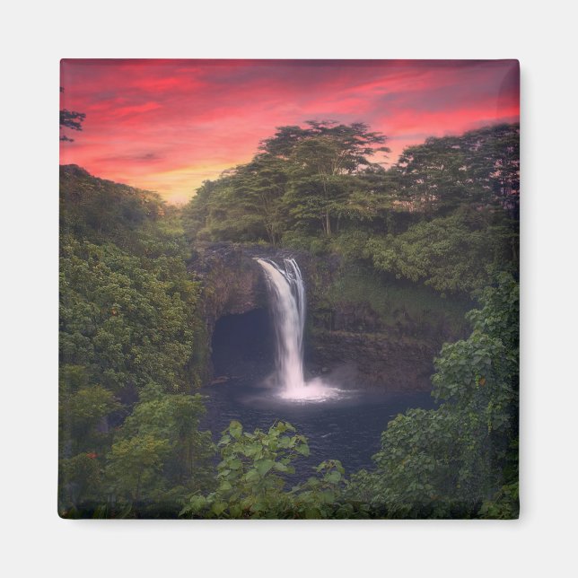 Waterfalls | Rainbow Falls, Hilo, Hawaii Magnet (Front)