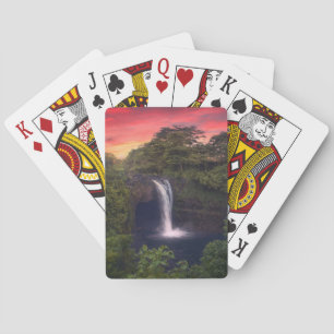 Waterfalls Rainbow Falls, Hilo, Hawaii Playing Cards