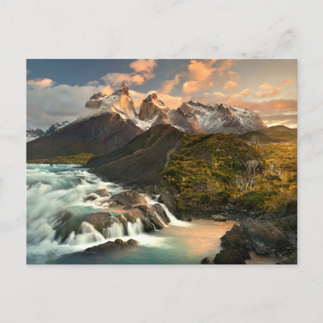 Waterfalls | Salto Grade Waterfall Patagonia Chile Postcard (Front)