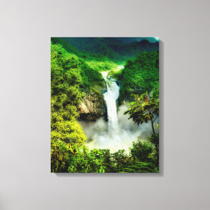 Waterfalls San Rafael Falls, Ecuador Canvas Print