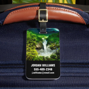 Waterfalls San Rafael Falls, Ecuador Luggage Tag