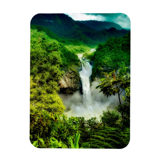 Waterfalls | San Rafael Falls, Ecuador Magnet (Vertical)