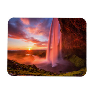 Waterfalls   Seljalandsfoss Waterfall Magnet