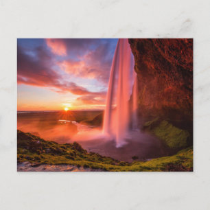 Waterfalls   Seljalandsfoss Waterfall Postcard