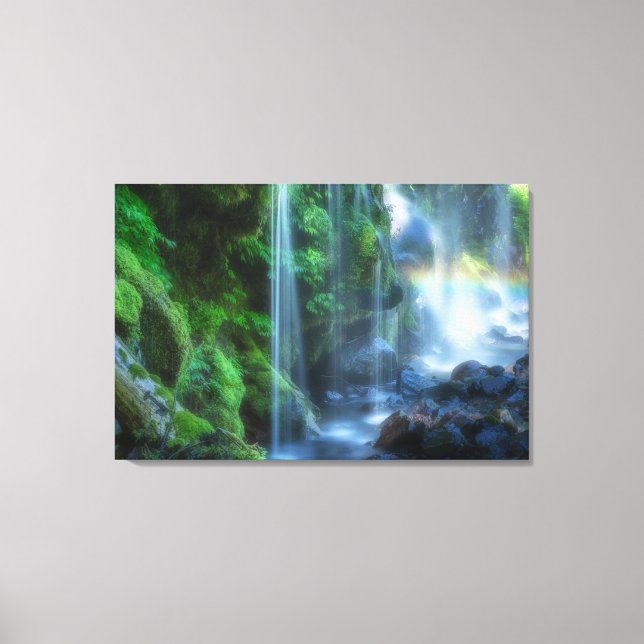 Waterfalls | Shinmata Ravine, Japan Canvas Print (Front)