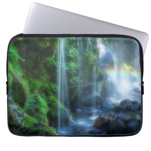 Waterfalls Shinmata Ravine, Japan Laptop Sleeve