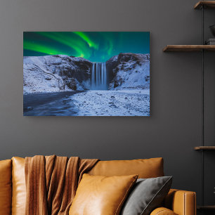 Waterfalls   Skógafoss Waterfall Canvas Print