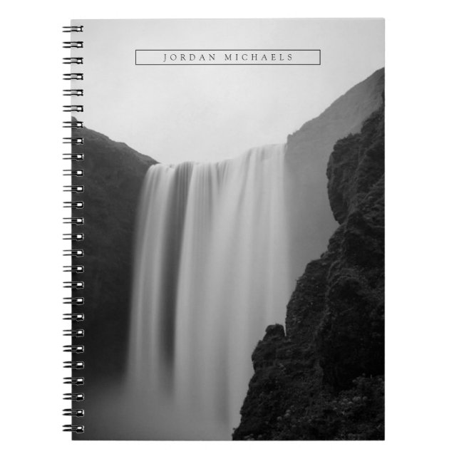 Waterfalls | Skogafoss Waterfall, Iceland Notebook (Front)