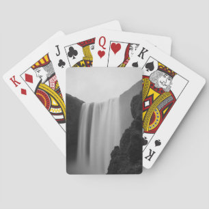 Waterfalls   Skogafoss Waterfall, Iceland Playing Cards