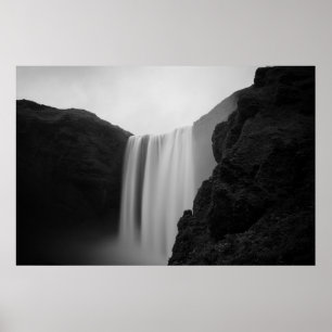 Waterfalls   Skogafoss Waterfall, Iceland Poster