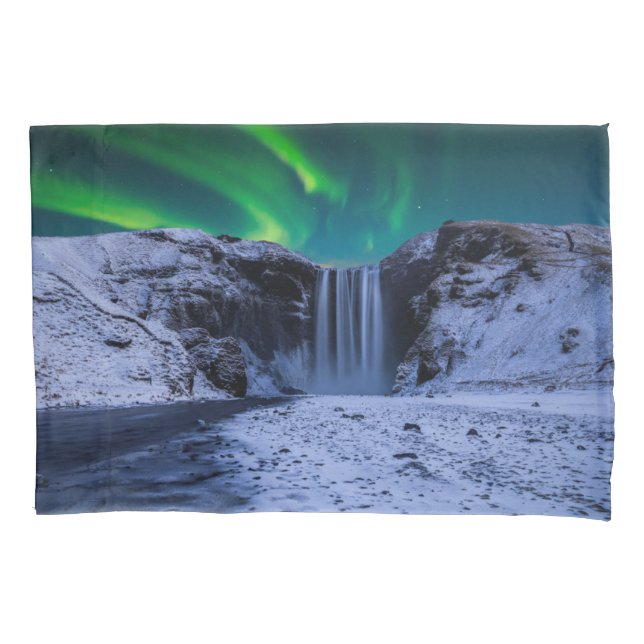Waterfalls | Skógafoss Waterfall Pillowcase (Front)