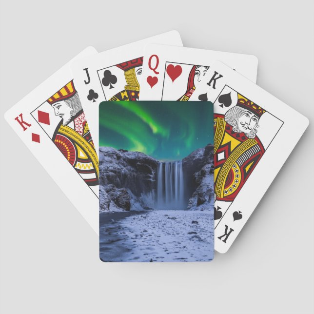 Waterfalls | Skógafoss Waterfall Playing Cards (Back)