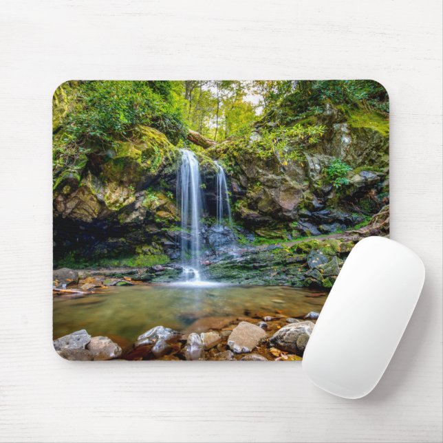 Waterfalls | Smokey Mountain National Park Mouse Pad (With Mouse)