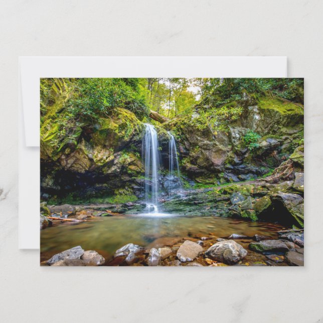Waterfalls | Smokey Mountain National Park Thank You Card (Front)