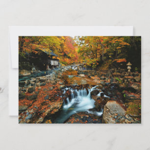 Waterfalls   Takaragawa Onsen Osenkaku, Japan Thank You Card