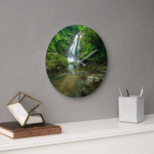 Waterfalls   Tamnung Waterfall, Phuket Thailand Large Clock