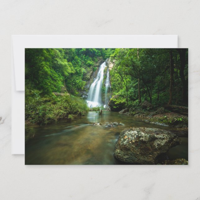 Waterfalls | Tamnung Waterfall, Phuket Thailand Thank You Card (Front)