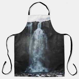 WATERFALLS UNDER WHITE AND GRAY SKY DURING DAYTIME APRON