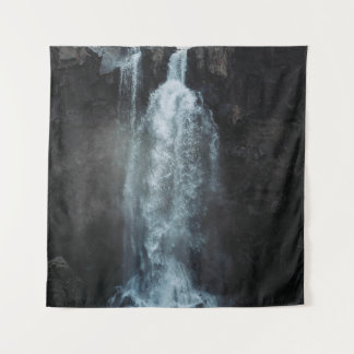 WATERFALLS UNDER WHITE AND GRAY SKY DURING DAYTIME TAPESTRY