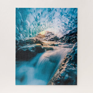 Waterfalls Vatnajokull Glacier, Eastern Iceland Jigsaw Puzzle