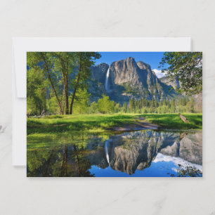 Waterfalls Yosemite Falls, California Thank You Card