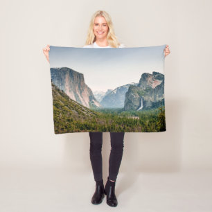 Waterfalls   Yosemite Valley National Park Fleece Blanket