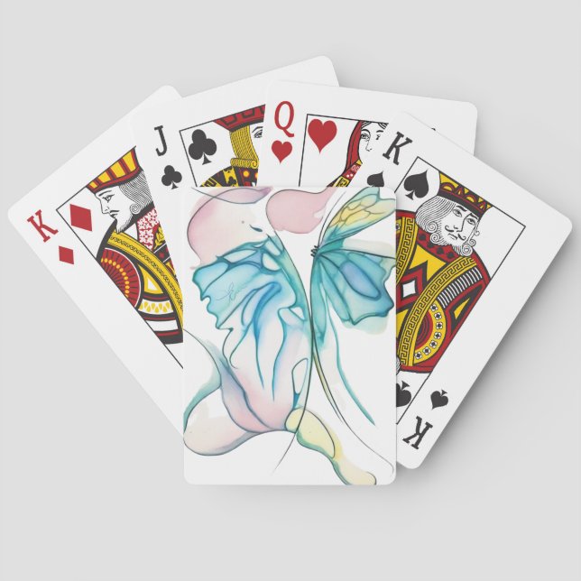 Waterfly 2 playing cards (Back)