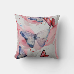 Waterfly 4 throw pillow
