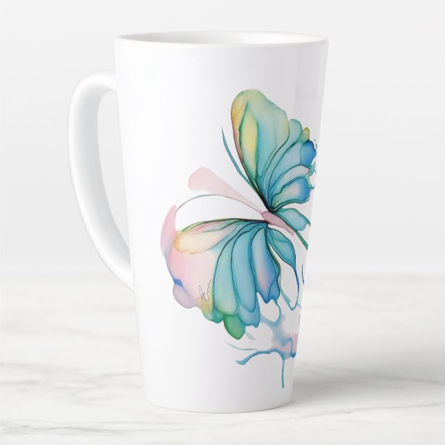 Waterfly Latte Mug (Left Angle)