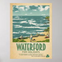 Waterford Ireland, Retro Irish Travel Advert