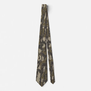 Waterfowl Hunting Bottom Lands Camo Duck Hunters Tie