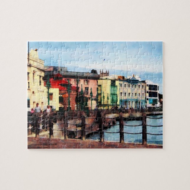 Waterfront Bridgetown Barbados Jigsaw Puzzle (Horizontal)