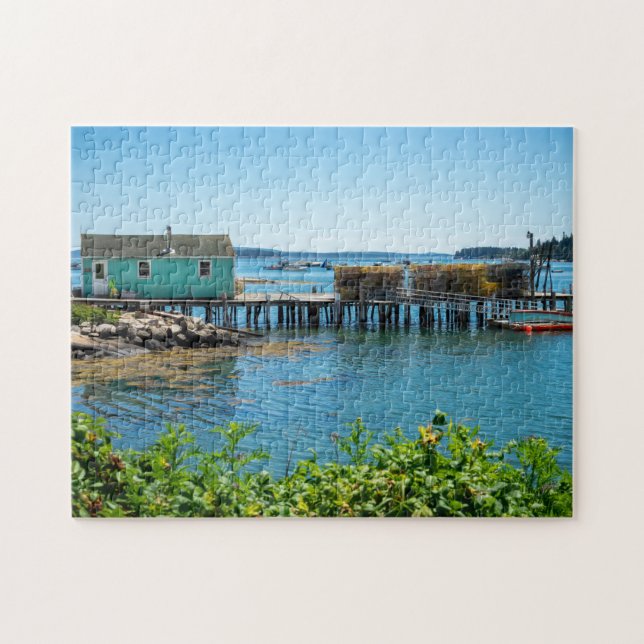 Waterfront in Stonington, Maine Jigsaw Puzzle (Horizontal)