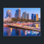 Waterfront Park, San Diego, California Postcard<br><div class="desc">This unique travel postcard features a photograph of the delightful Waterfront Park,  situated in downtown San Diego,  California. You are encouraged to customize any of the available options as you desire.</div>